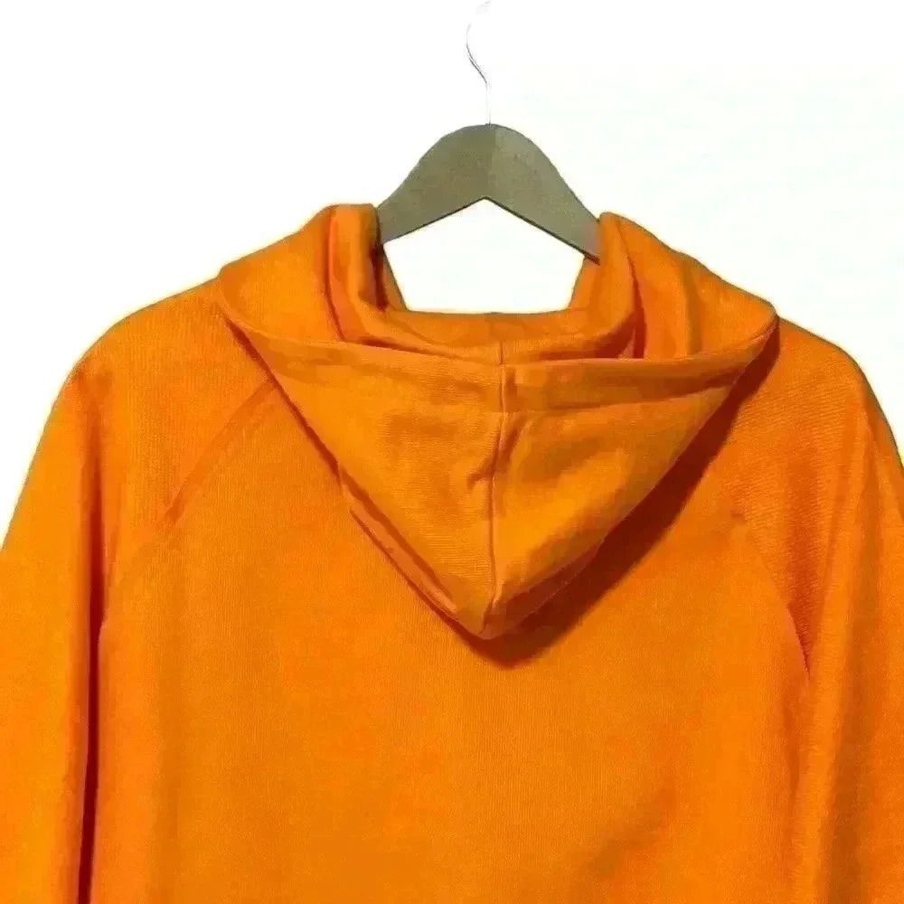 RETERNITY Full Zip Raglan Hoodie Men’s S Orange 3D Logo Streetwear Y2K NWT - Picture 10 of 13